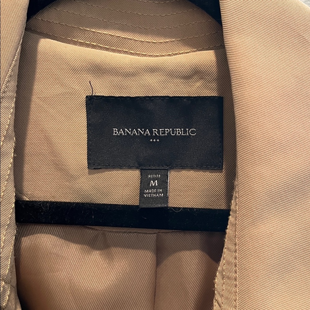 Banana Republic Factory Petite Long Soft Trench Coat - Picture 3 of 5